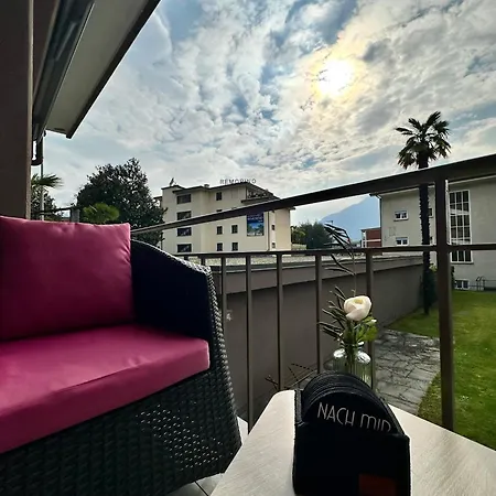 Garden Apartment, 5 Minutes To Maggiore, Near Locarno, Private Parking Lot Appartamento *