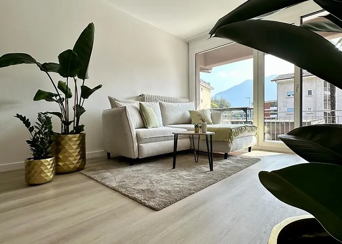 Garden Apartment, 5 Minutes To Maggiore, Near Locarno, Private Parking Lot