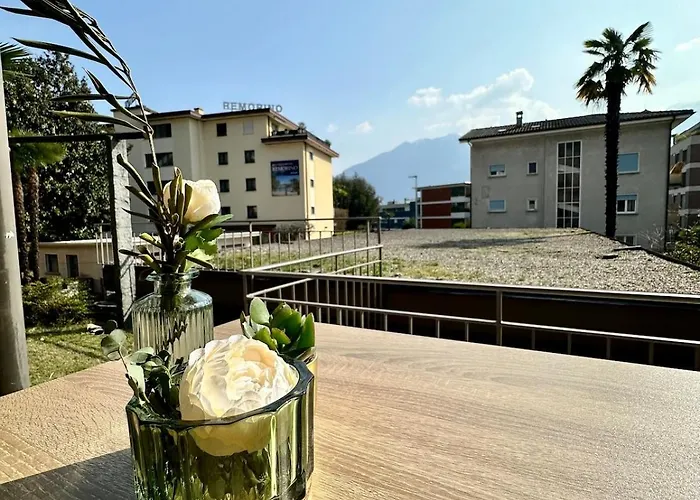 Garden Apartment, 5 Minutes To Maggiore, Near Locarno, Private Parking Lot *