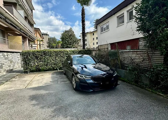 Garden Apartment, 5 Minutes To Maggiore, Near Locarno, Private Parking Lot